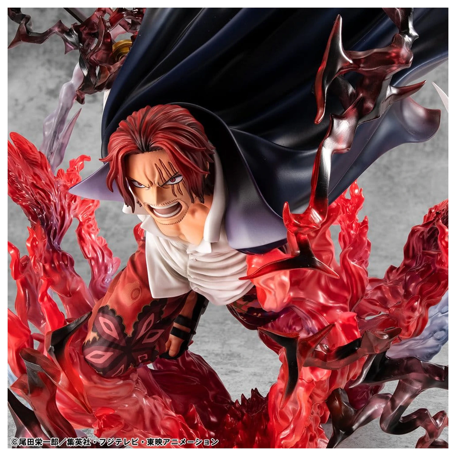 One Piece P.O.P SA-MAXIMUM PVC Statue Anführer der Rothaar-Piraten Red-Haired Shanks Kamusari 25 cm Produktfoto