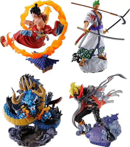 One Piece Petitrama PVC Mini-Statue Logbox Re Birth Wano Kuni Vol. 1 Set 9 cm termékfotó