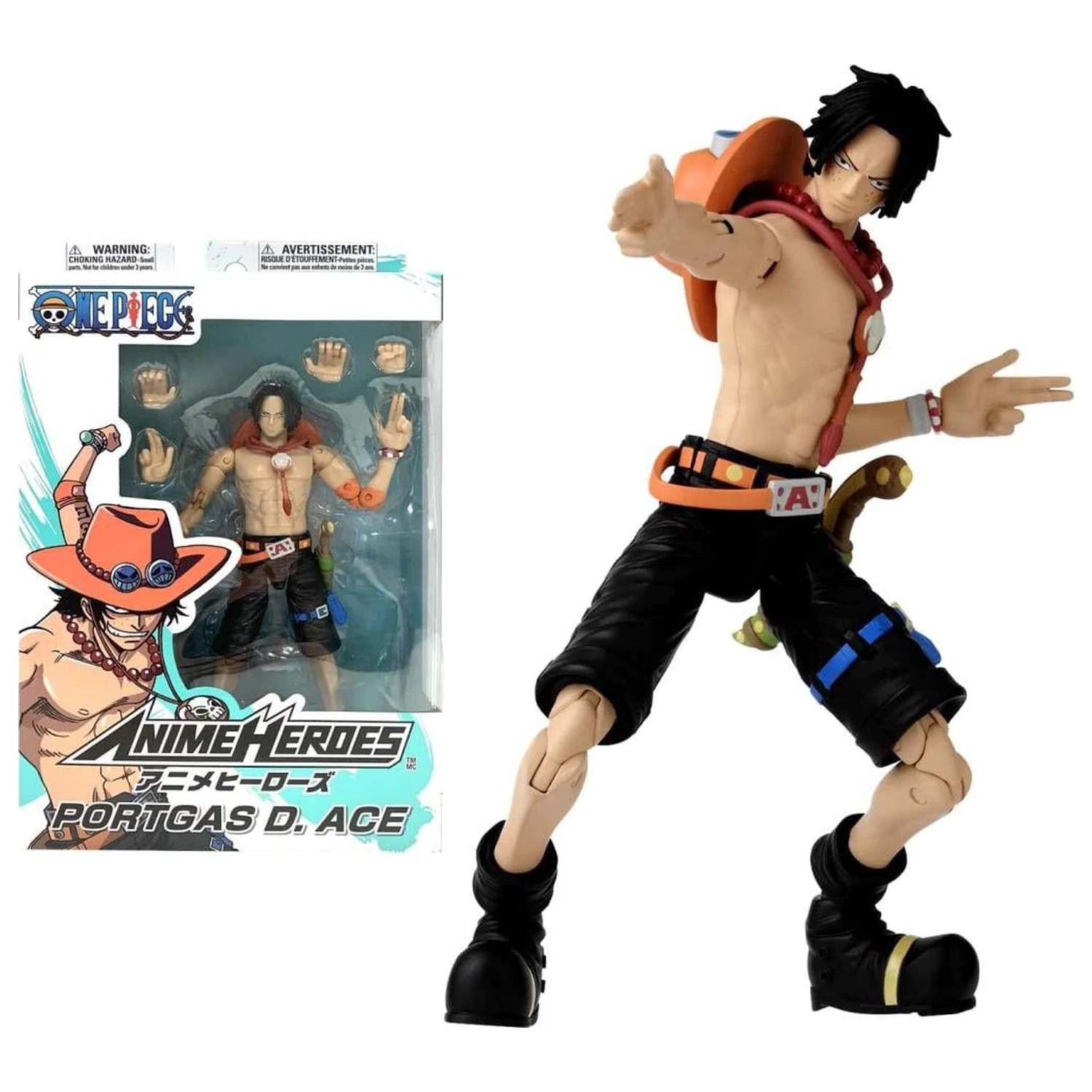 ONE PIECE Portgas D. Ace Figur Anime Heroes 17cm Produktfoto