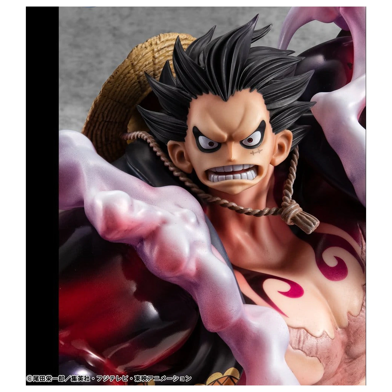 One Piece Portrait.Of.Pirates SA-Maximum PVC Figur Monkey D. Luffy Gear 4 Bounce-Man 10th Limited Ver. 30 cm Produktfoto