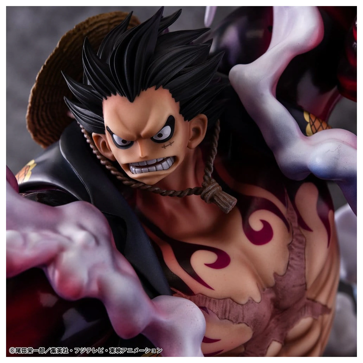 One Piece Portrait.Of.Pirates SA-Maximum PVC Figur Monkey D. Luffy Gear 4 Bounce-Man 10th Limited Ver. 30 cm Produktfoto