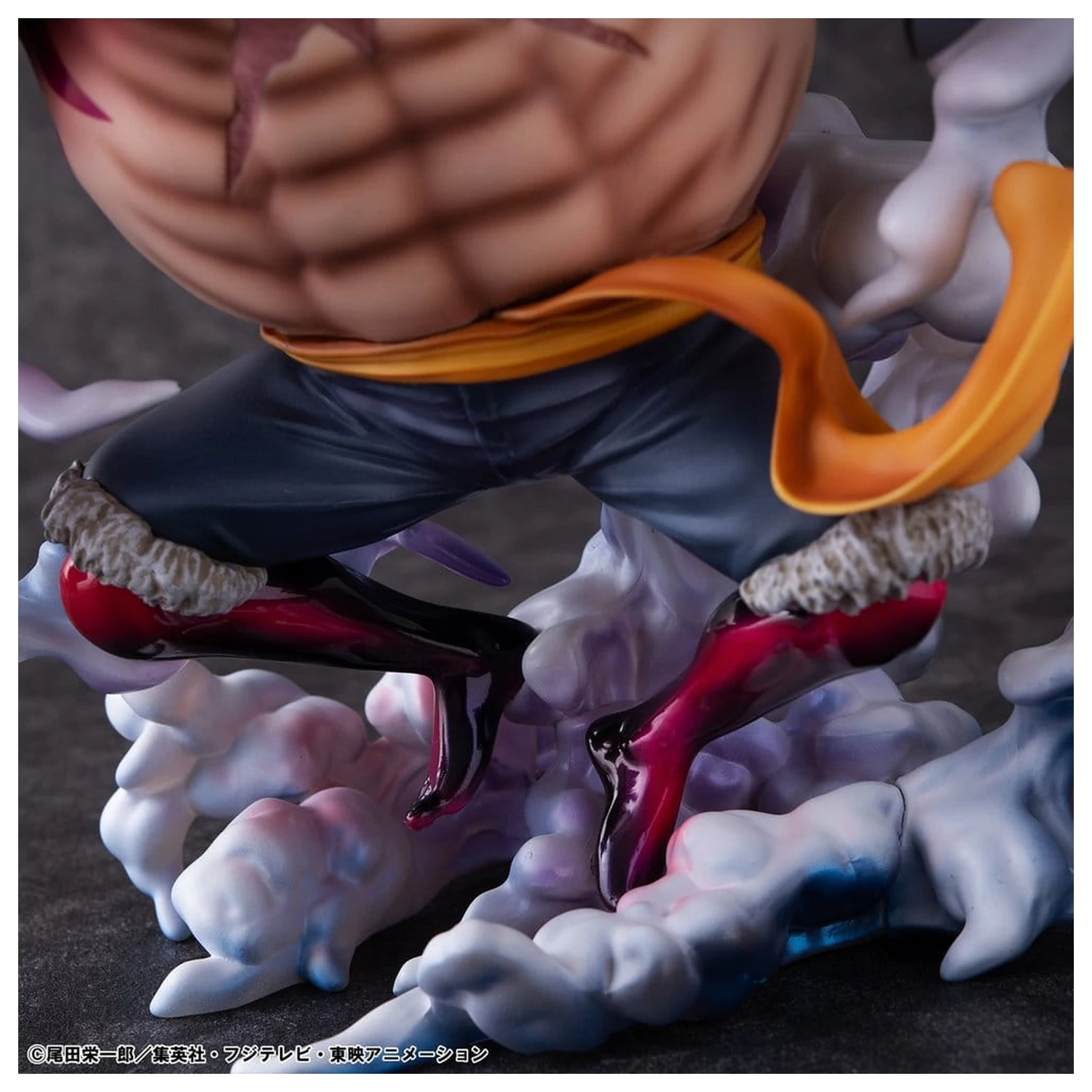 One Piece Portrait.Of.Pirates SA-Maximum PVC Figur Monkey D. Luffy Gear 4 Bounce-Man 10th Limited Ver. 30 cm Produktfoto