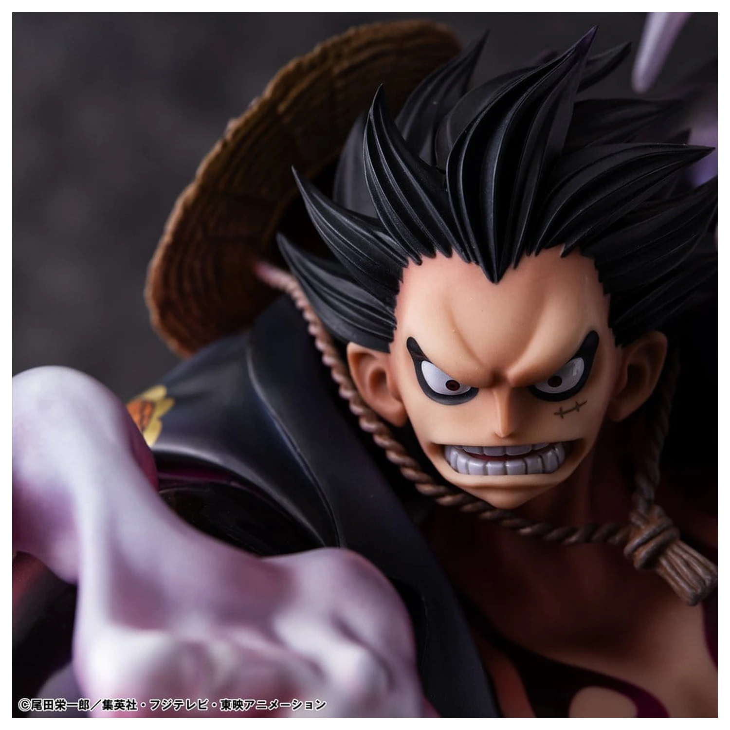 One Piece Portrait.Of.Pirates SA-Maximum PVC Figur Monkey D. Luffy Gear 4 Bounce-Man 10th Limited Ver. 30 cm Produktfoto
