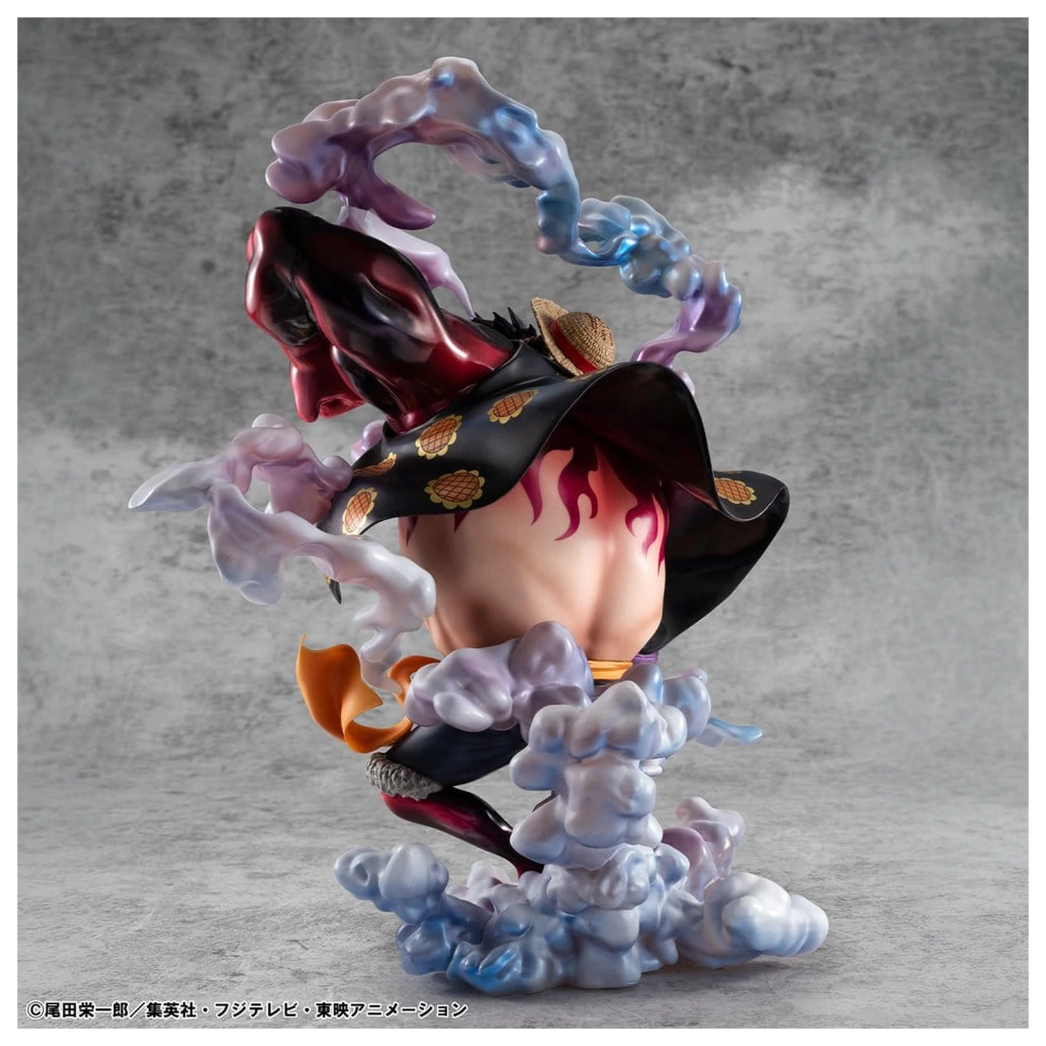 One Piece Portrait.Of.Pirates SA-Maximum PVC Figur Monkey D. Luffy Gear 4 Bounce-Man 10th Limited Ver. 30 cm Produktfoto