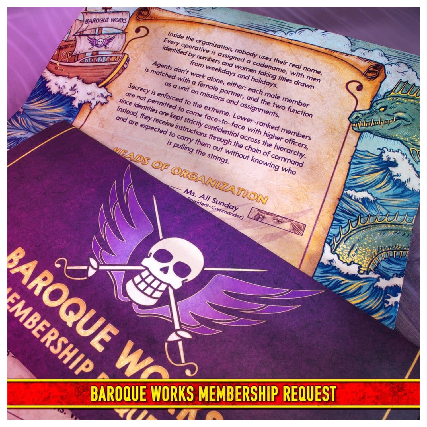 One Piece Geschenkbox Rekrutierungs-Set Produktfoto