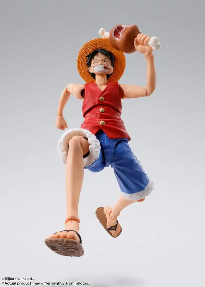 One Piece S.H. Figuarts Actionfigur Monkey D. Ruffy Romance Dawn 15 cm Produktfoto