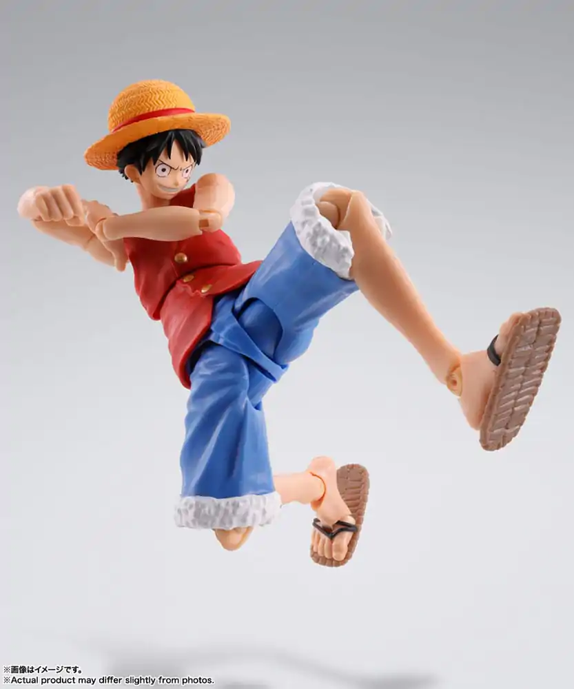 One Piece S.H. Figuarts Actionfigur Monkey D. Ruffy Romance Dawn 15 cm Produktfoto