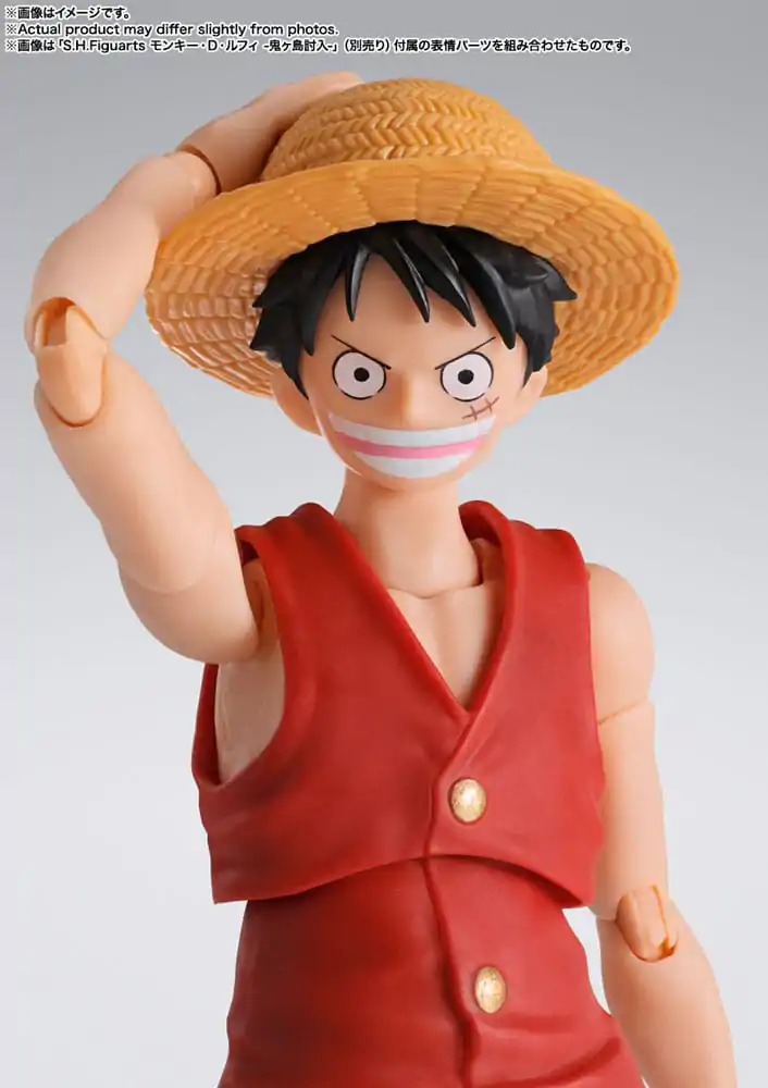 One Piece S.H. Figuarts Actionfigur Monkey D. Ruffy Romance Dawn 15 cm Produktfoto