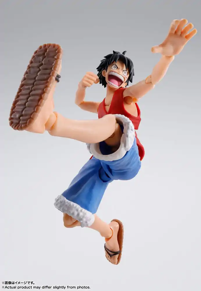 One Piece S.H. Figuarts Actionfigur Monkey D. Ruffy Romance Dawn 15 cm Produktfoto