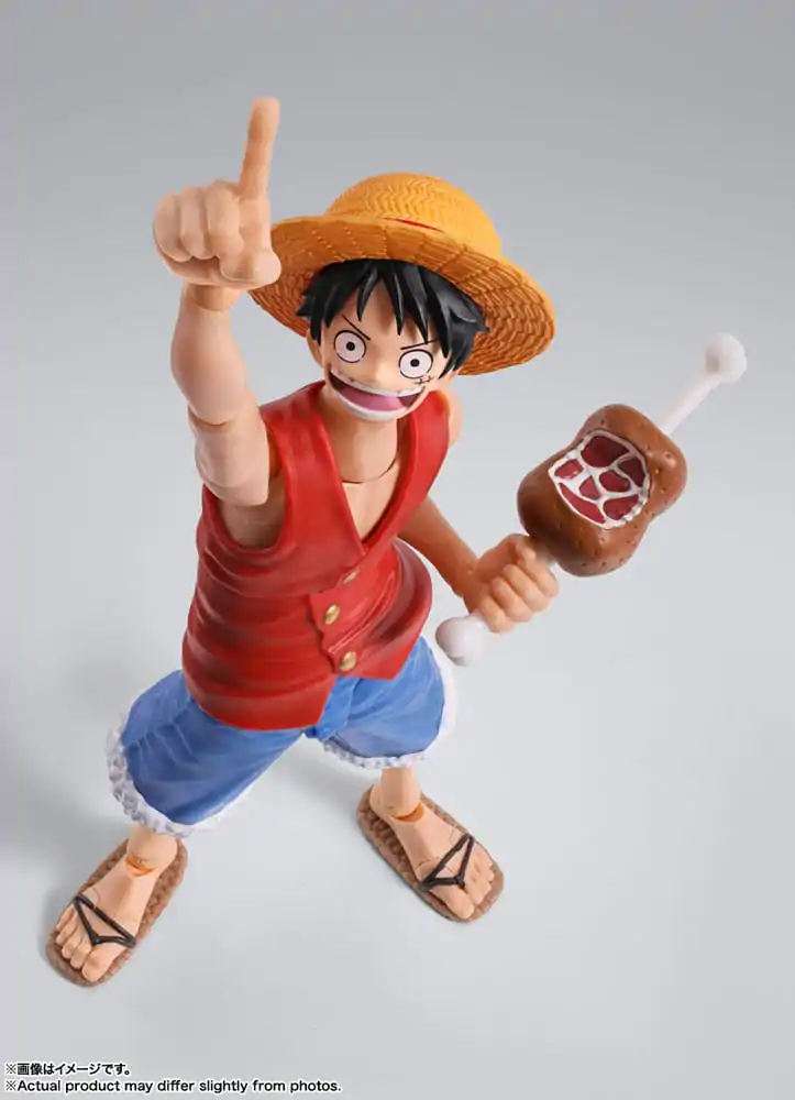 One Piece S.H. Figuarts Actionfigur Monkey D. Ruffy Romance Dawn 15 cm Produktfoto