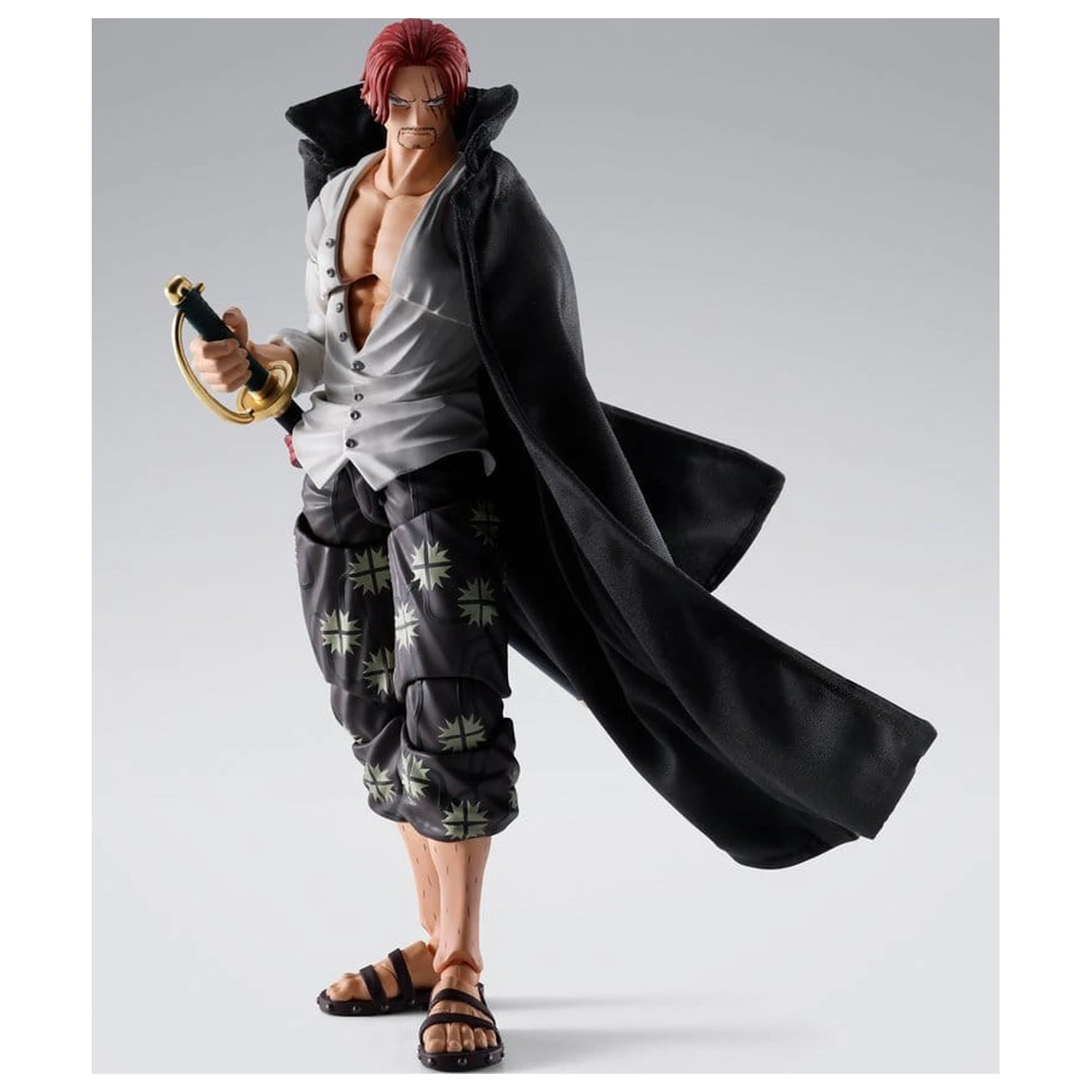 One Piece S.H.Figuarts Actionfigur Shanks -Marineford- 17 cm Produktfoto