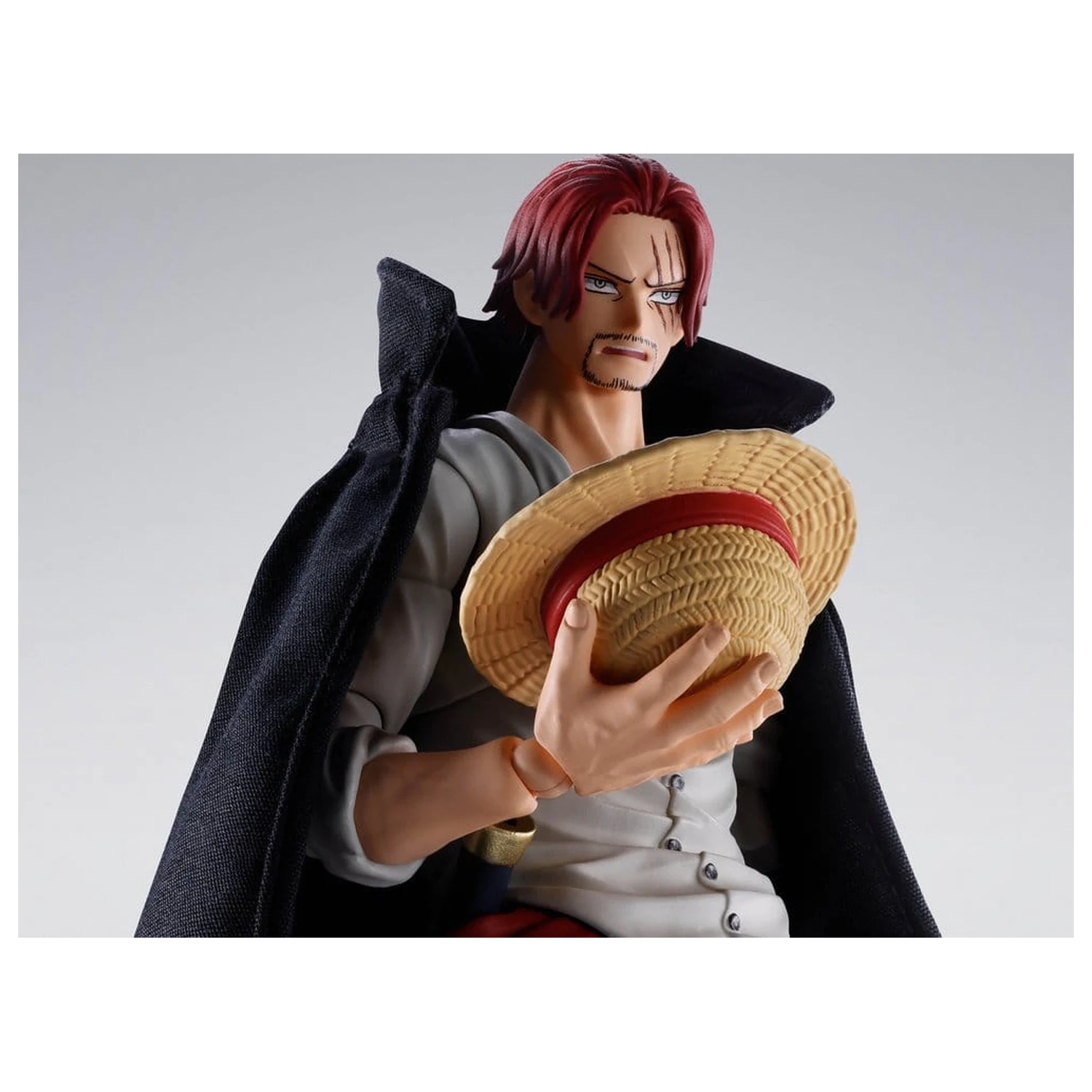 One Piece S.H.Figuarts Actionfigur Shanks -Marineford- 17 cm Produktfoto