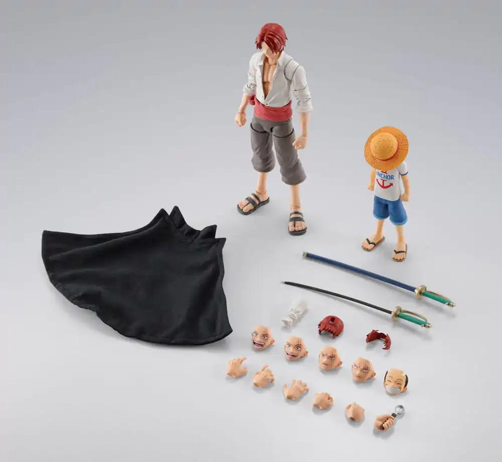 One Piece S.H.Figuarts Actionfiguren 2er-Pack Shanks & Monkey D. Luffy Childhood Ver. Produktfoto