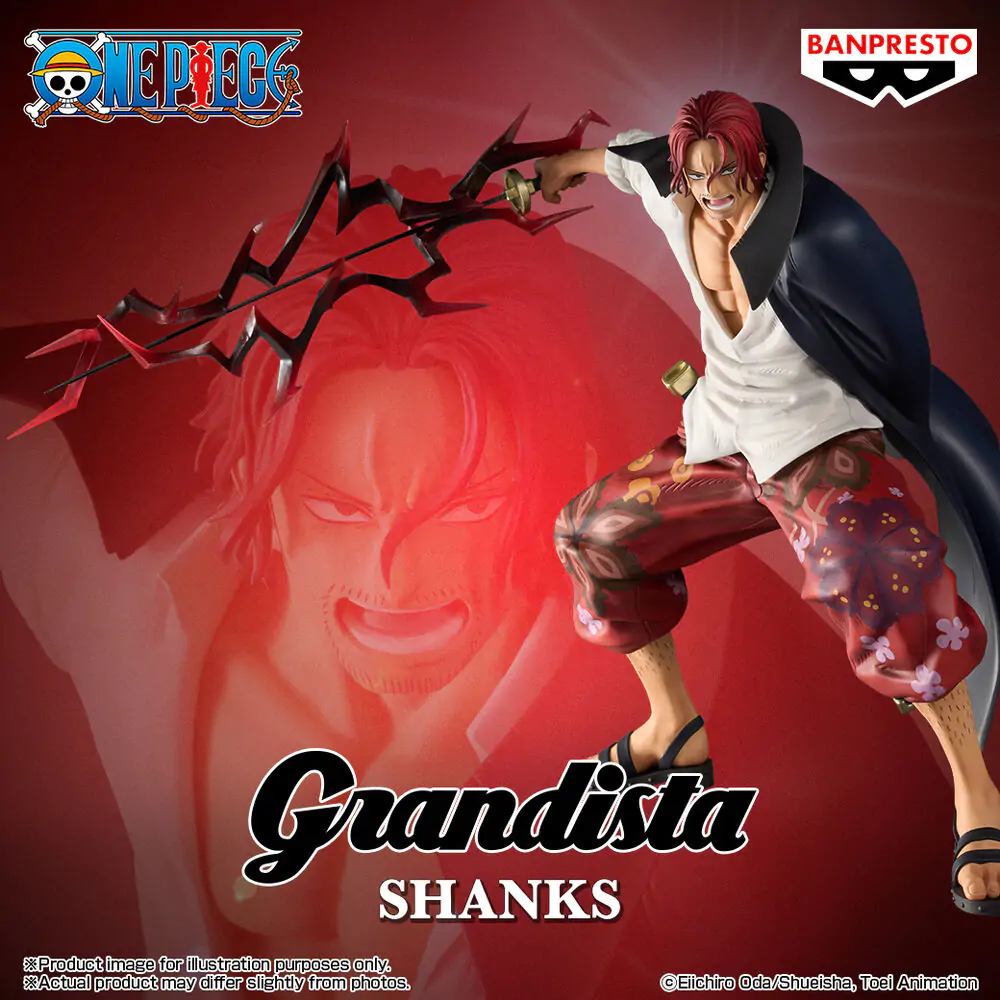 One Piece Shanks Grandista Figur 22cm Produktfoto