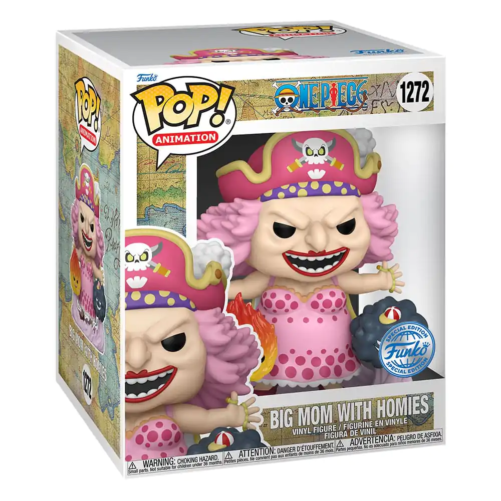 One Piece Super Sized POP! Animation Vinyl Figur Big Mom w/Homies 15 cm termékfotó