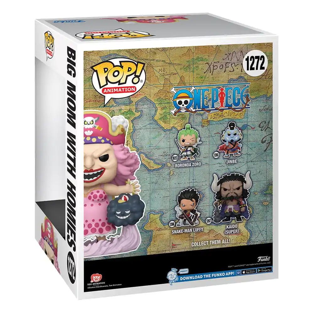 One Piece Super Sized POP! Animation Vinyl Figur Big Mom w/Homies 15 cm termékfotó