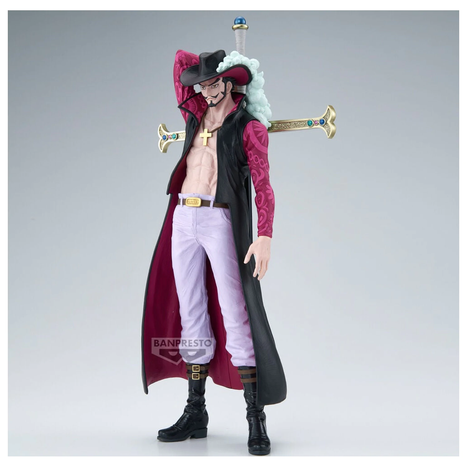 One Piece The Anime Dracule Mihawk Figur 34 Zentimeter Produktfoto