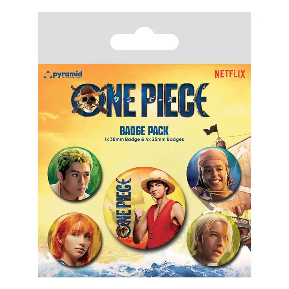 One Piece Ansteck-Buttons 5er-Pack The Straw Hats termékfotó