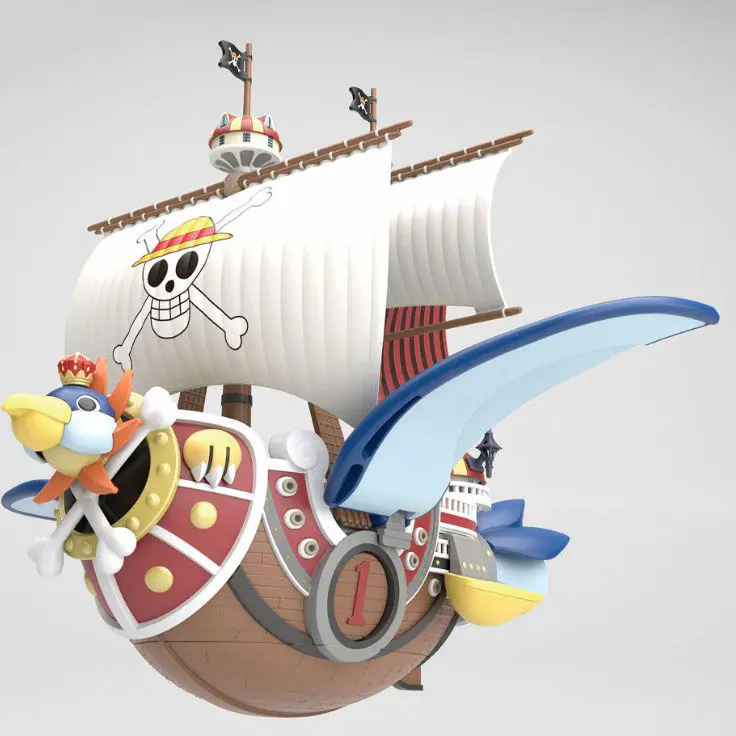 One Piece Thousand-Sunny Flying Model Ship Modellbausatz Figur 12cm Produktfoto