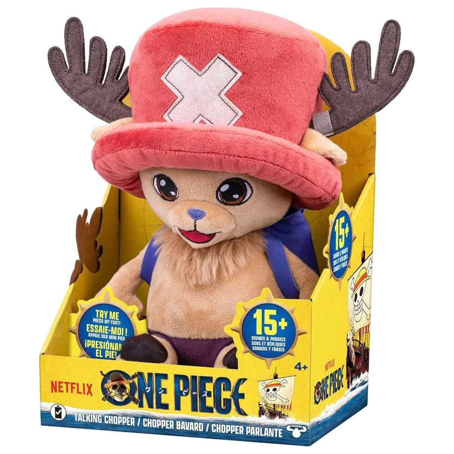 One Piece Tony Tony Chopper sprechendes Plüschtier 28cm Produktfoto