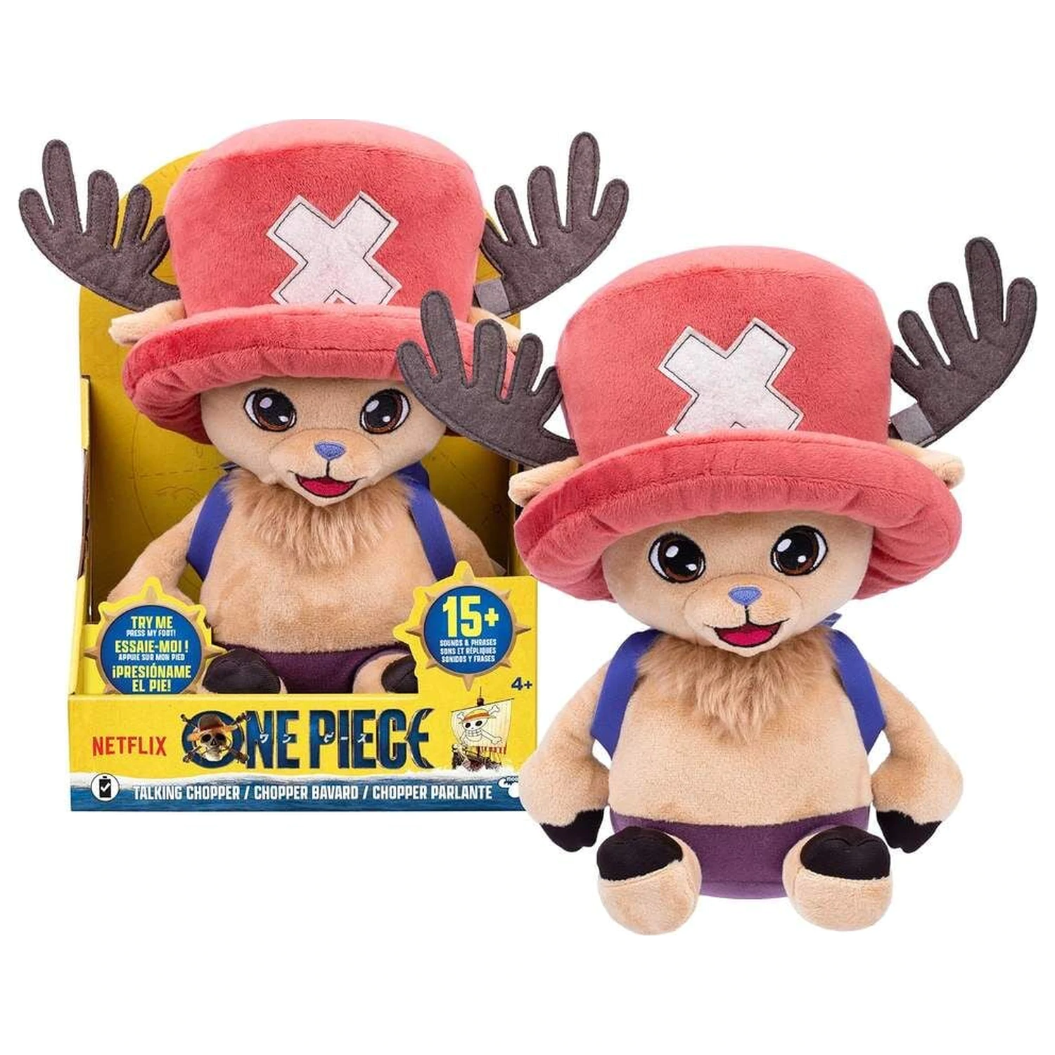 One Piece Tony Tony Chopper sprechendes Plüschtier 28cm Produktfoto