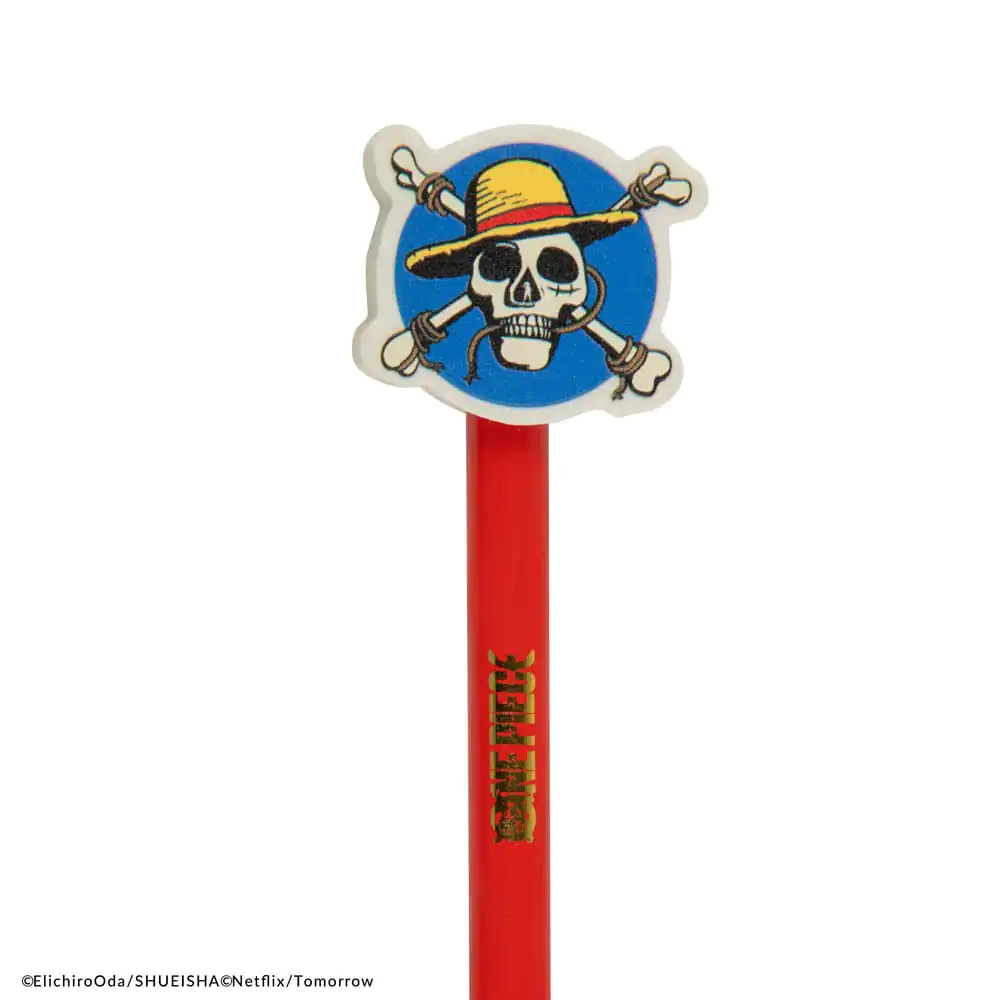 One Piece Bleistifte mit Radierertopper Luffy Produktfoto