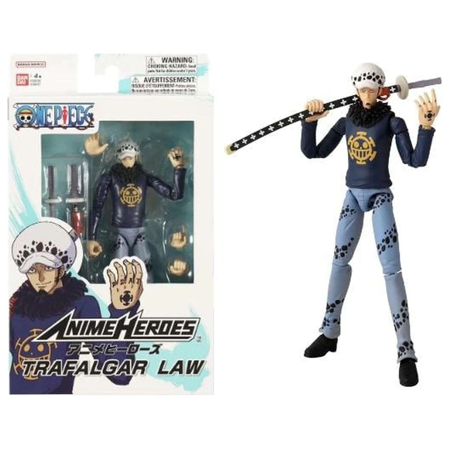 One Piece Trafalgar Law Figur Anime Heroes 17cm Produktfoto