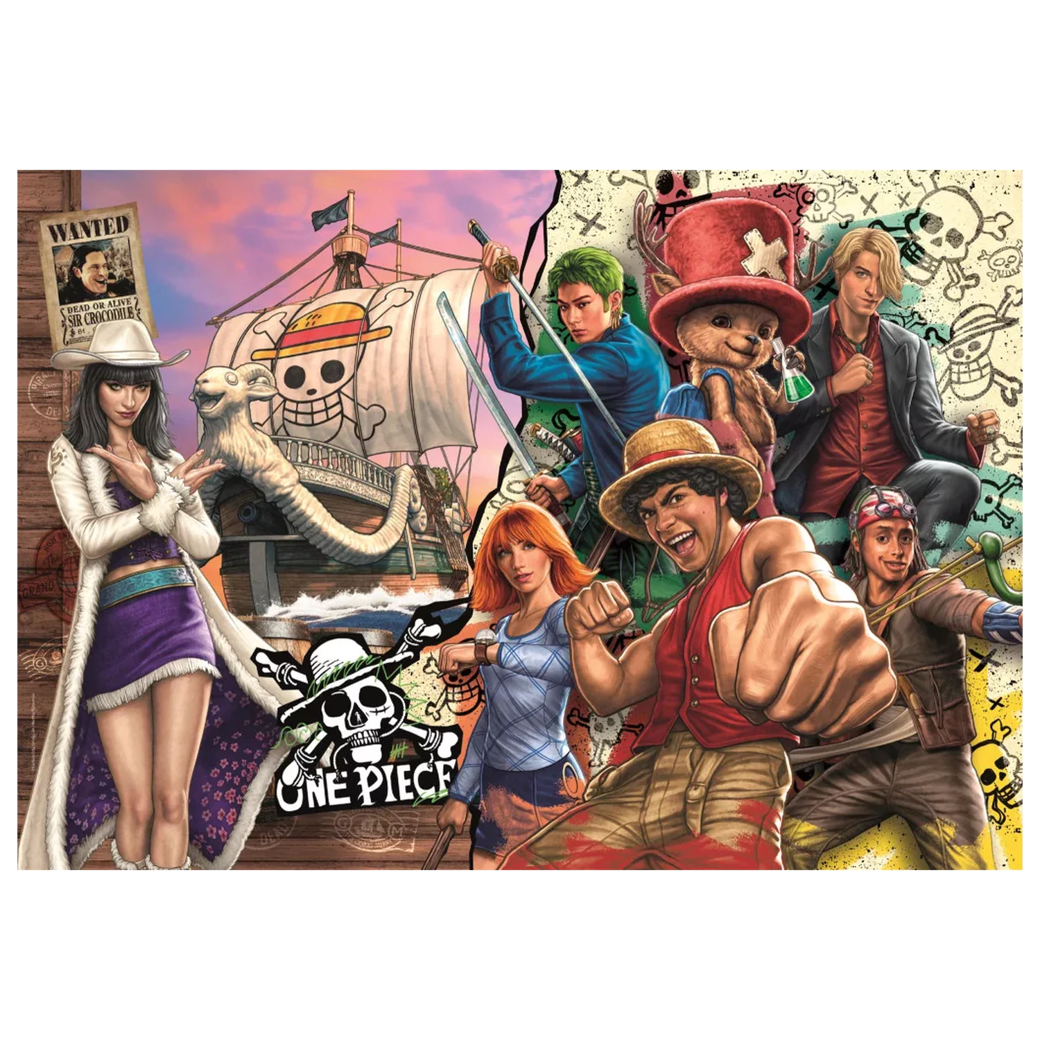 One Piece Schatzsuche 180-Teile-Puzzle Produktfoto