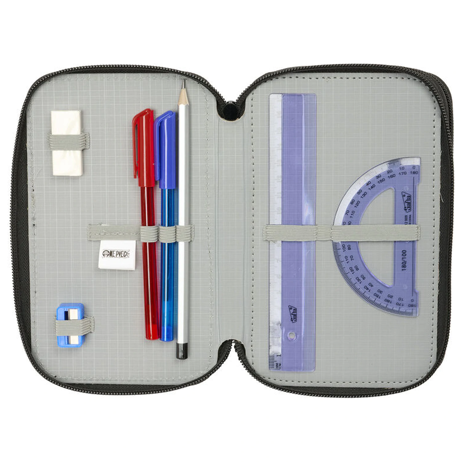 One Piece dreifaches Federmäppchen 37 Stück Produktfoto