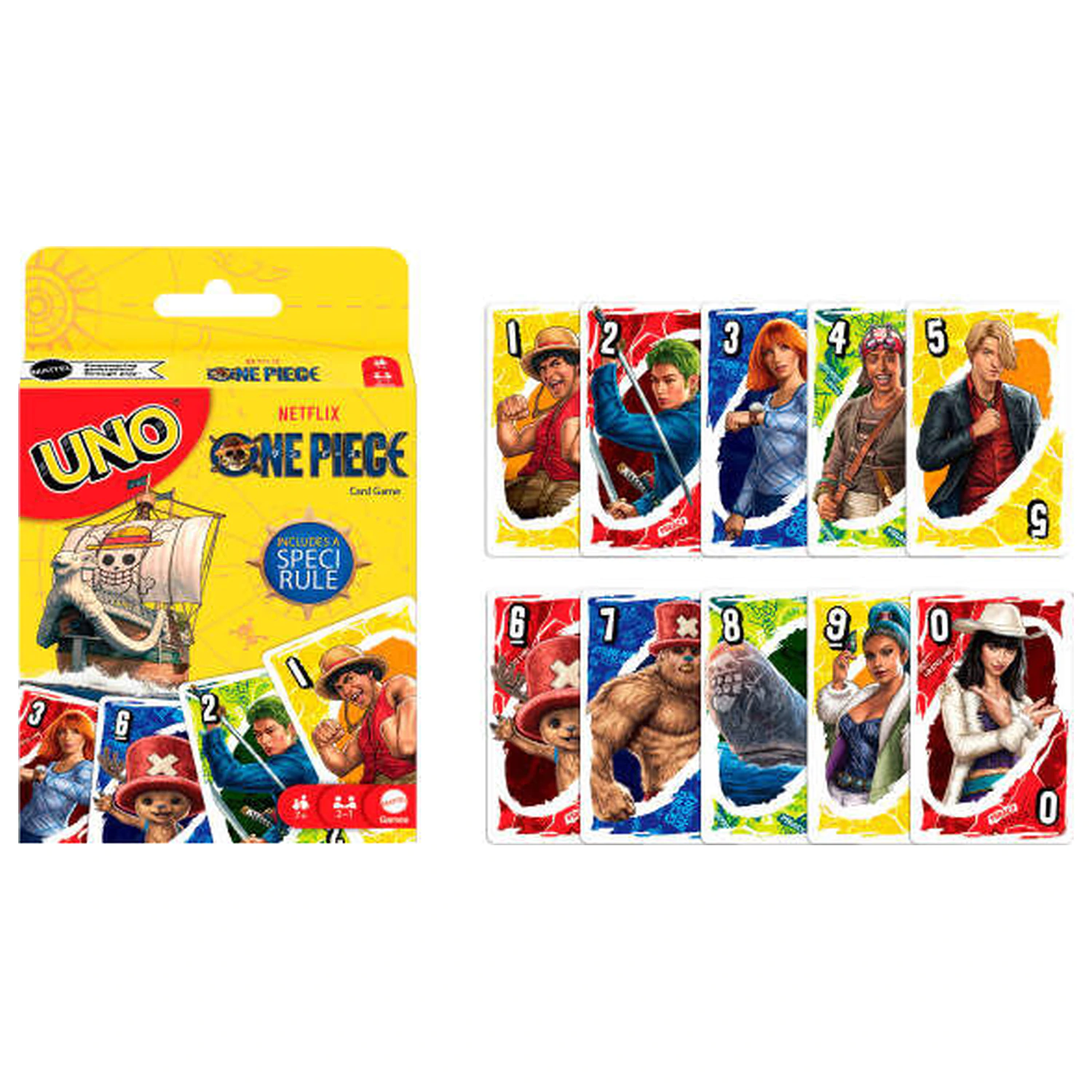 One Piece UNO Kartenspiel Produktfoto