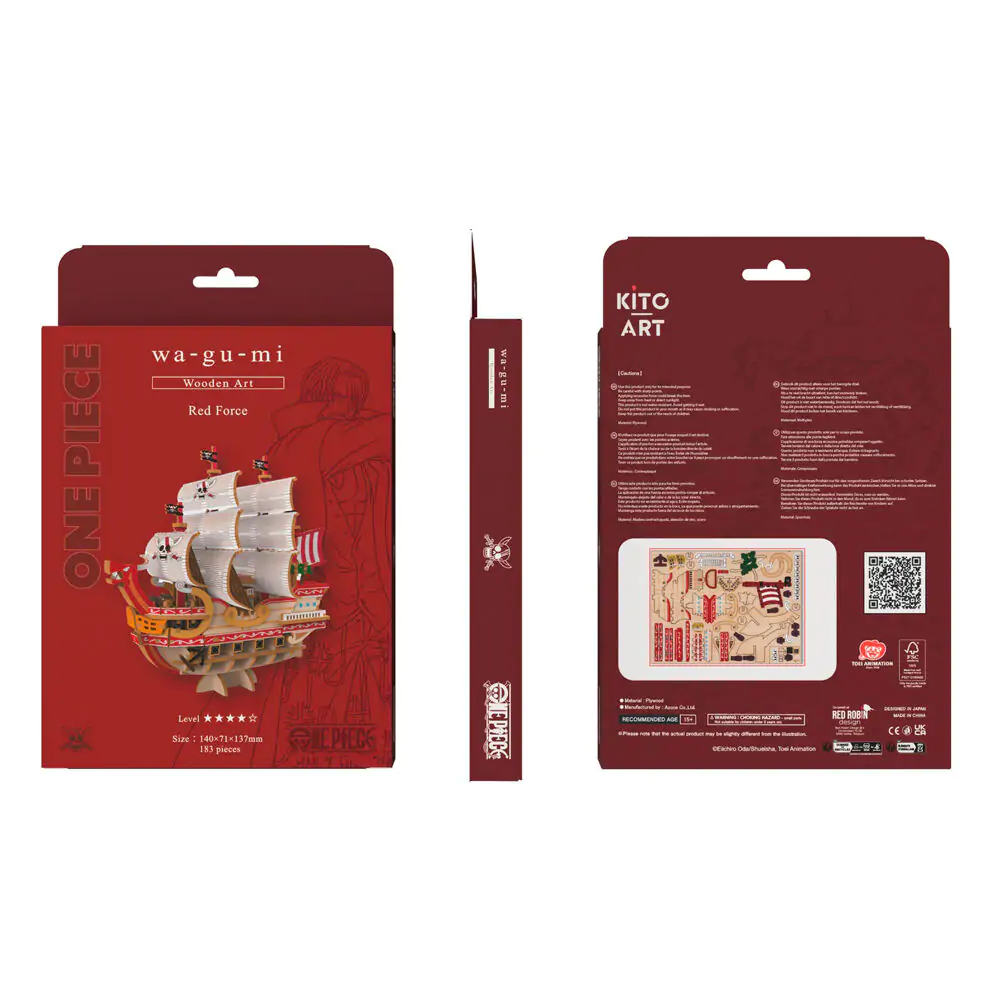 One Piece Wa-Gu-Mi Red Force Bausatz 183-teilig Produktfoto