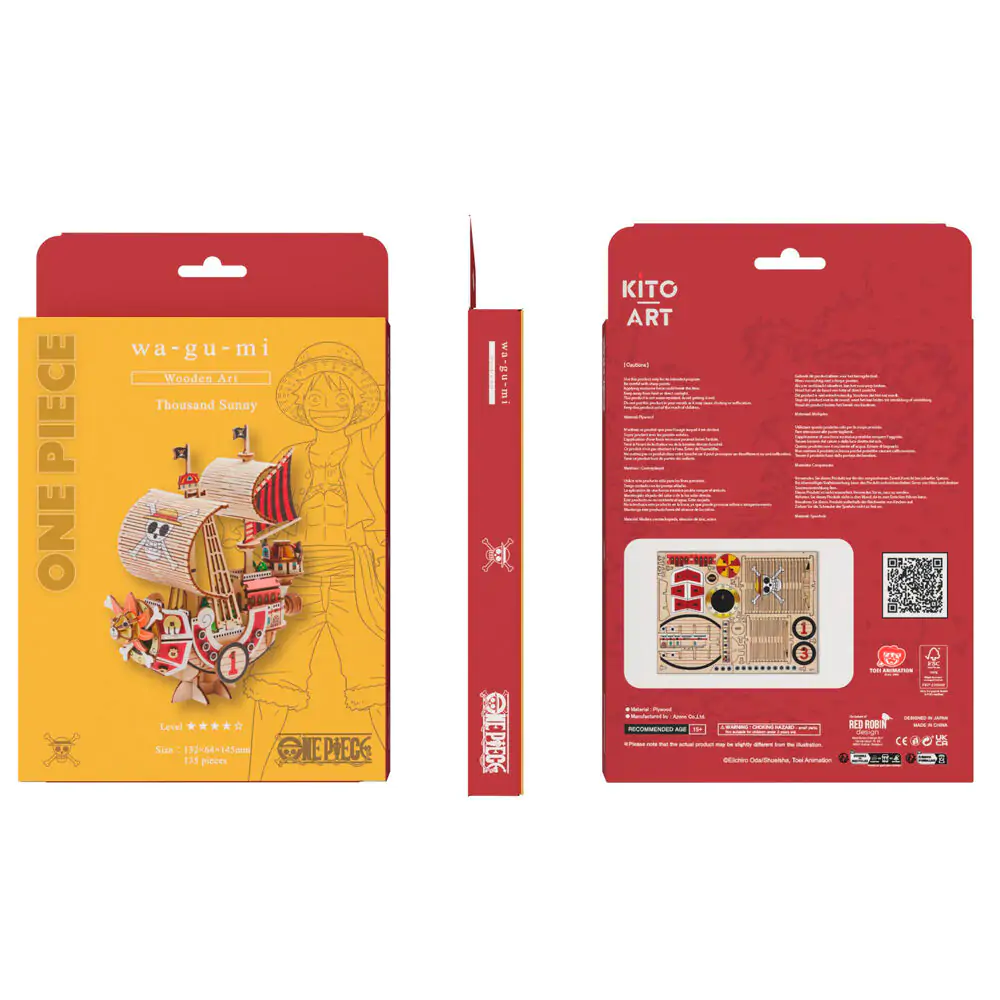 One Piece Wa-Gu-Mi Thousand Sunny Bausatz 135-teilig Produktfoto