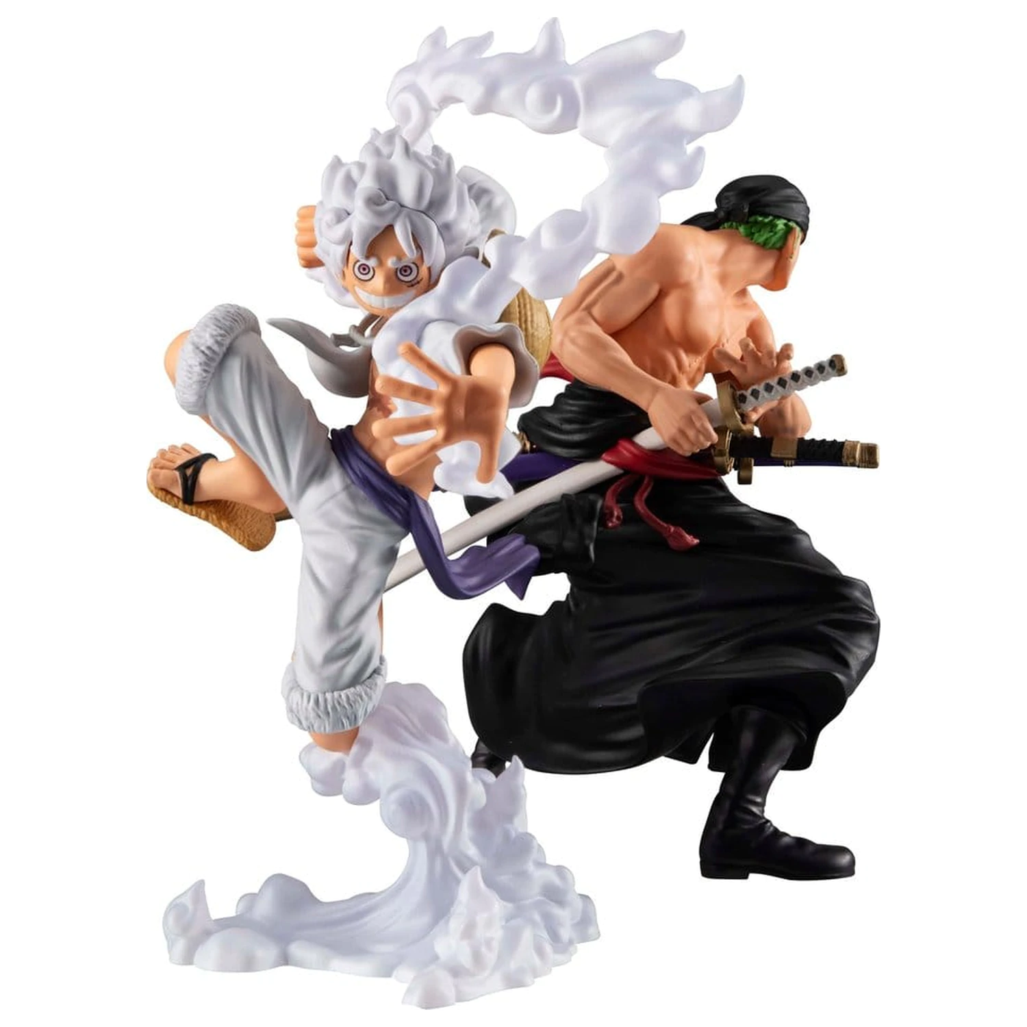 One Piece Wallstar PVC Figuren 2er-Pack Monkey D. Luffy Gear Fifth & Roronoa Zoro (mit Geschenk) 10 cm Produktfoto