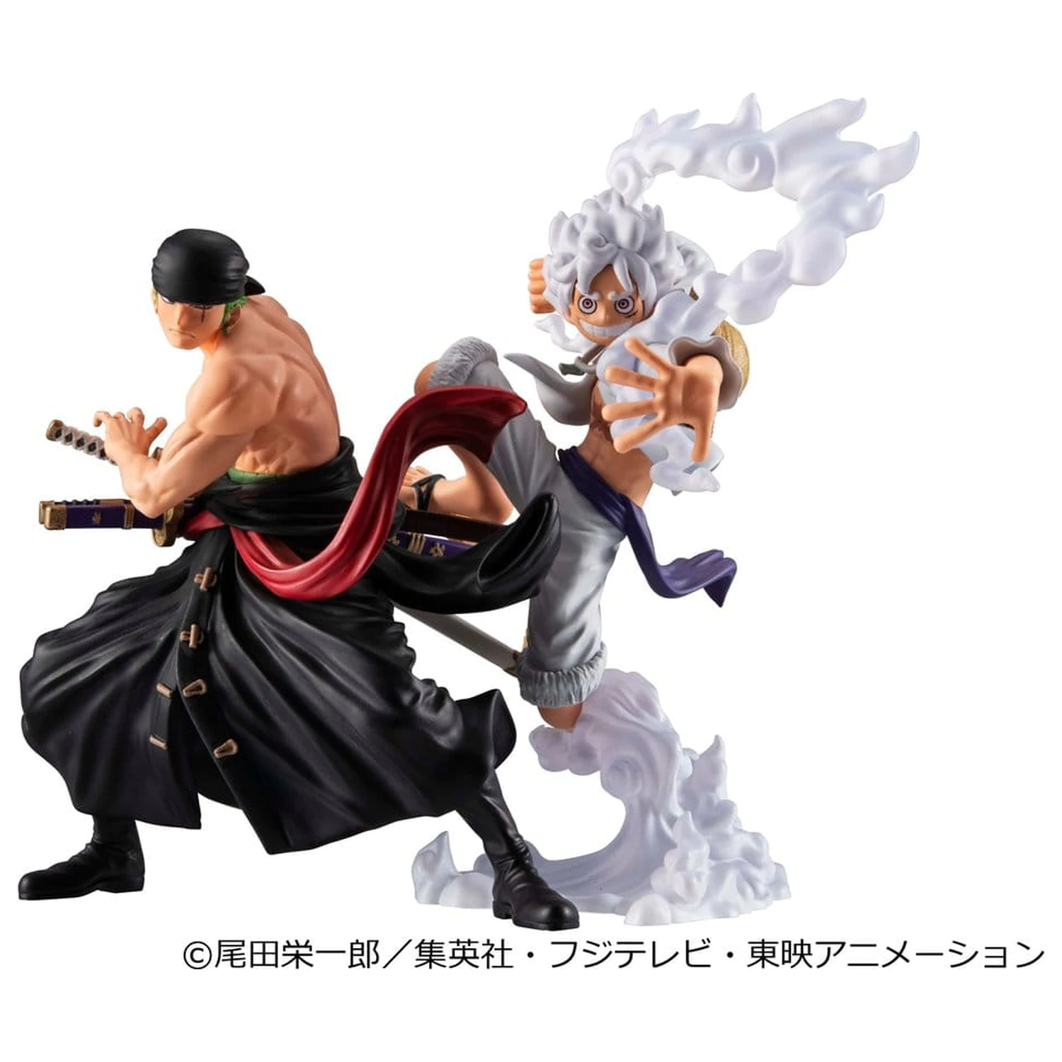 One Piece Wallstar PVC Figuren 2er-Pack Monkey D. Luffy Gear Fifth & Roronoa Zoro (mit Geschenk) 10 cm Produktfoto
