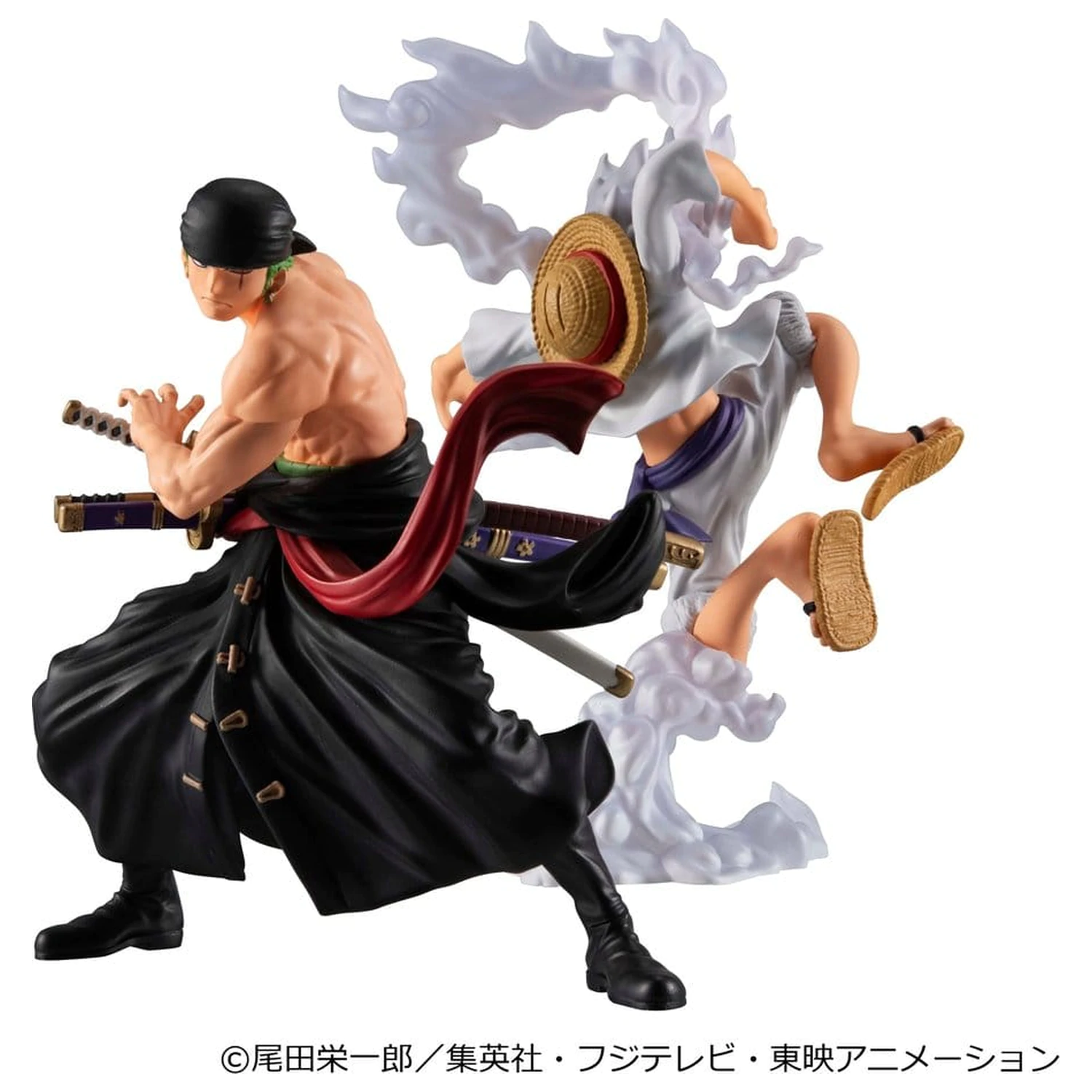 One Piece Wallstar PVC Figuren 2er-Pack Monkey D. Luffy Gear Fifth & Roronoa Zoro (mit Geschenk) 10 cm Produktfoto