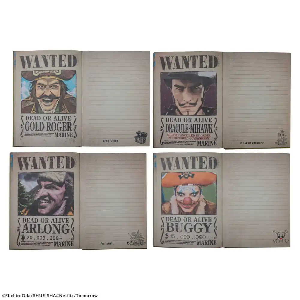 One Piece Notizbuch Wanted Posters termékfotó