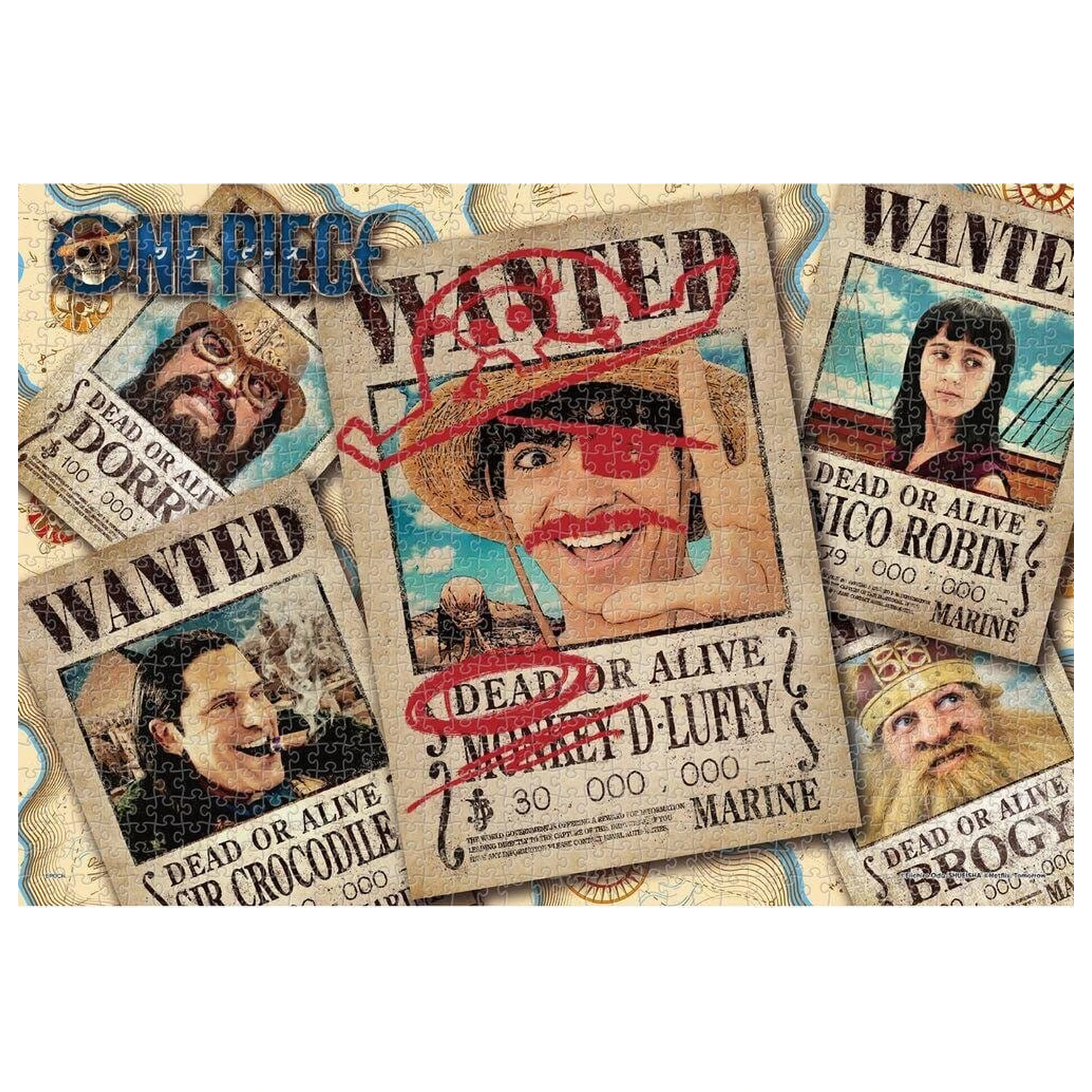 One Piece 1000-teiliges Puzzle Wanted Produktfoto