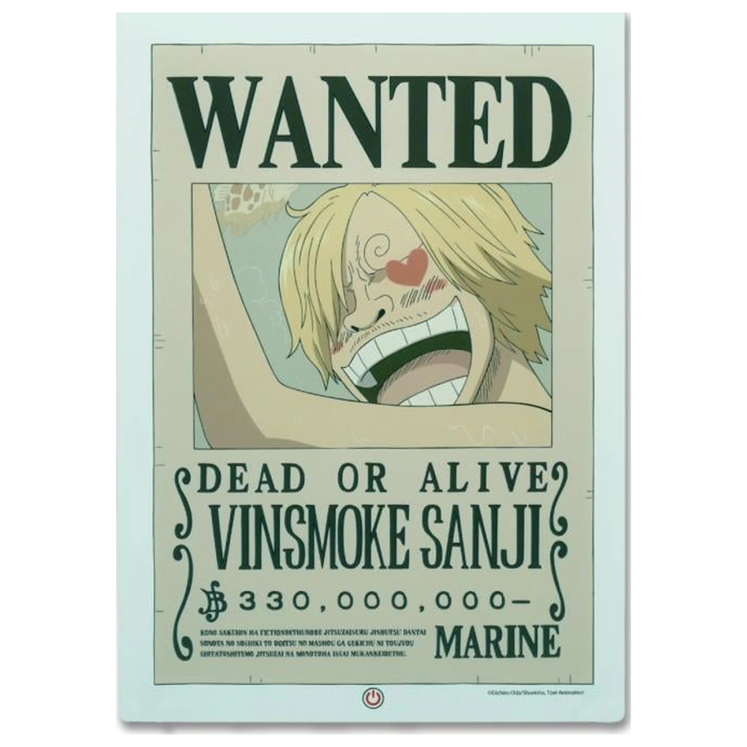 One Piece Wanter Sanji Neonlampe 30cm Produktfoto