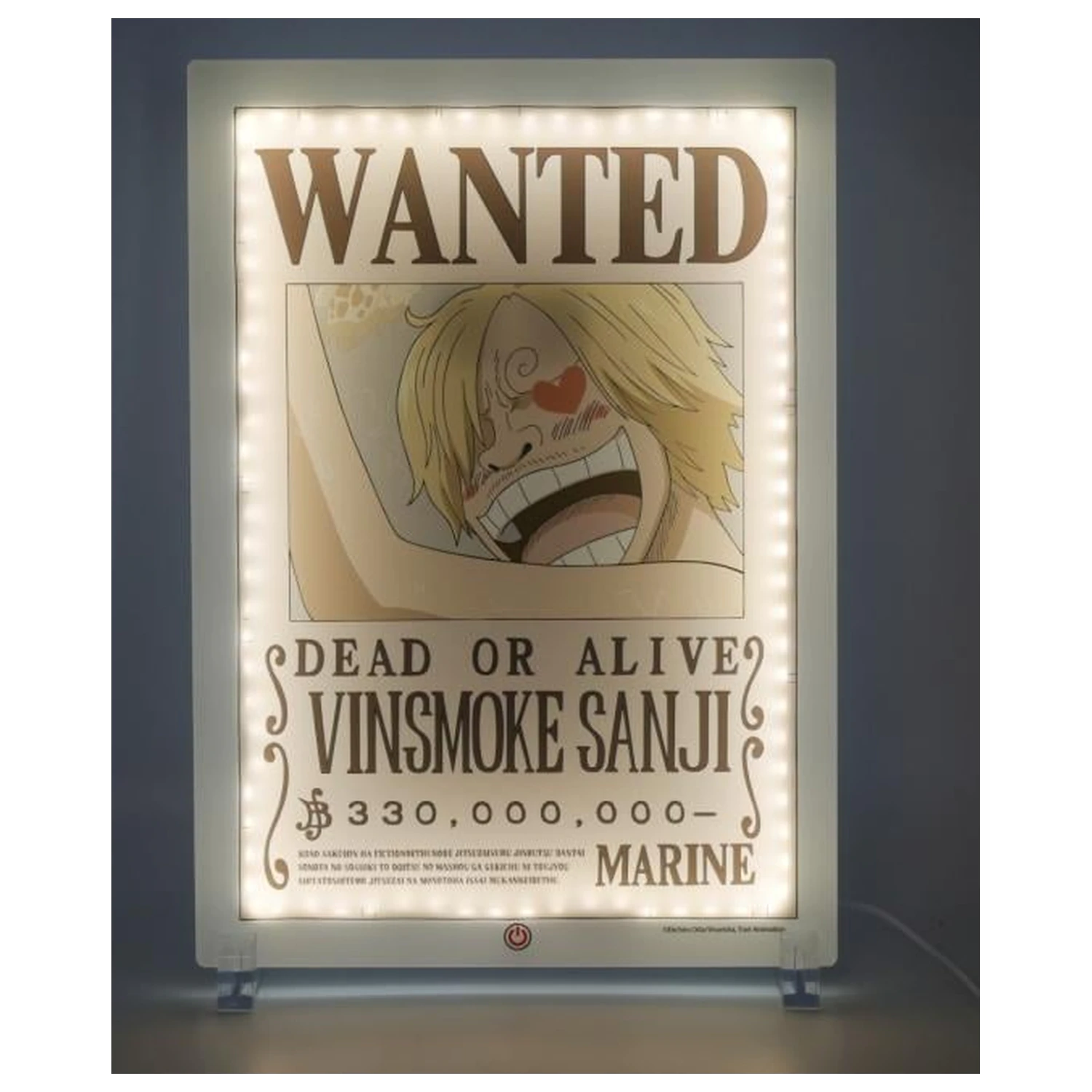 One Piece Wanter Sanji Neonlampe 30cm Produktfoto