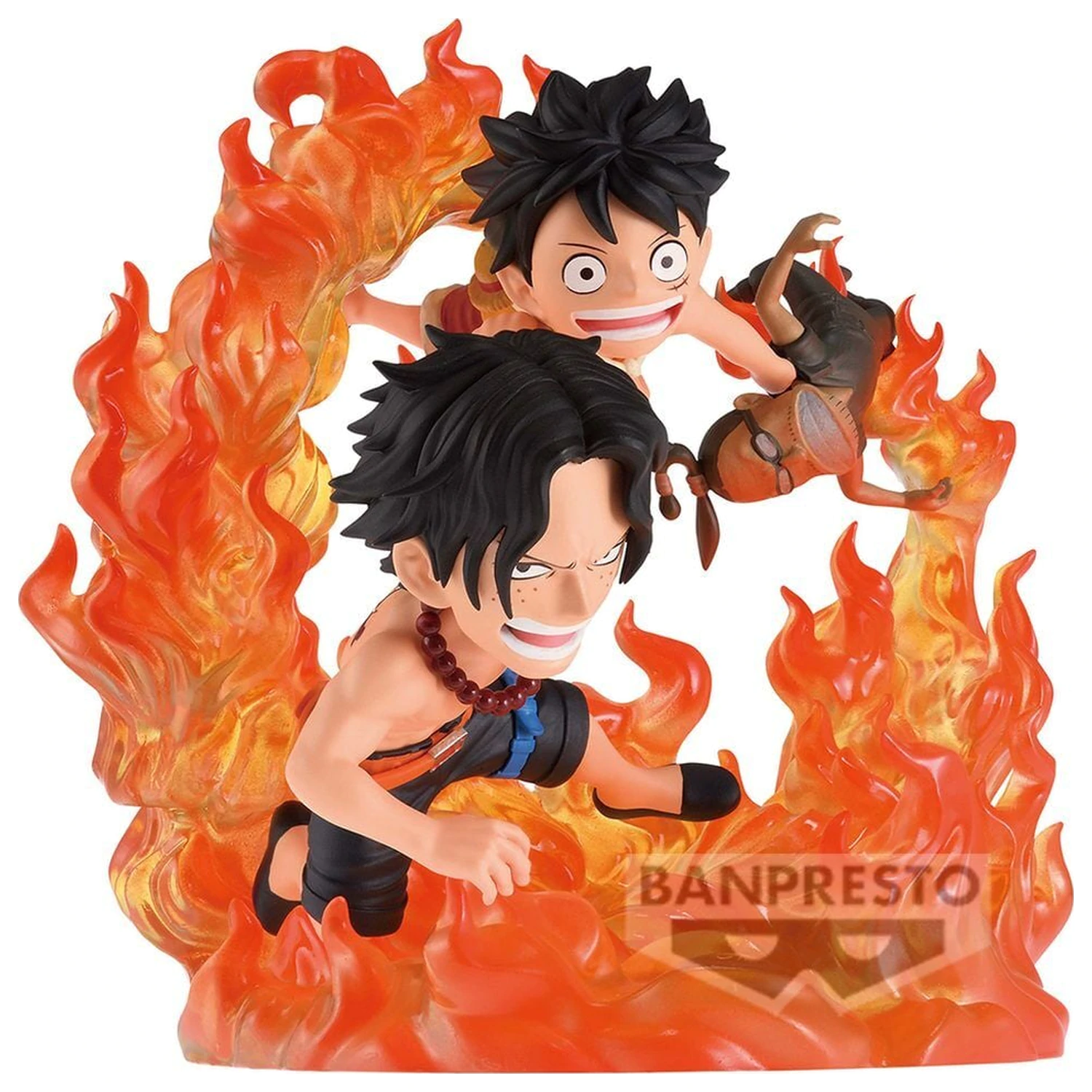 One Piece WCF Log Stories Marineford Portgas D Ace & Monkey D Luffy Figur 10cm Produktfoto