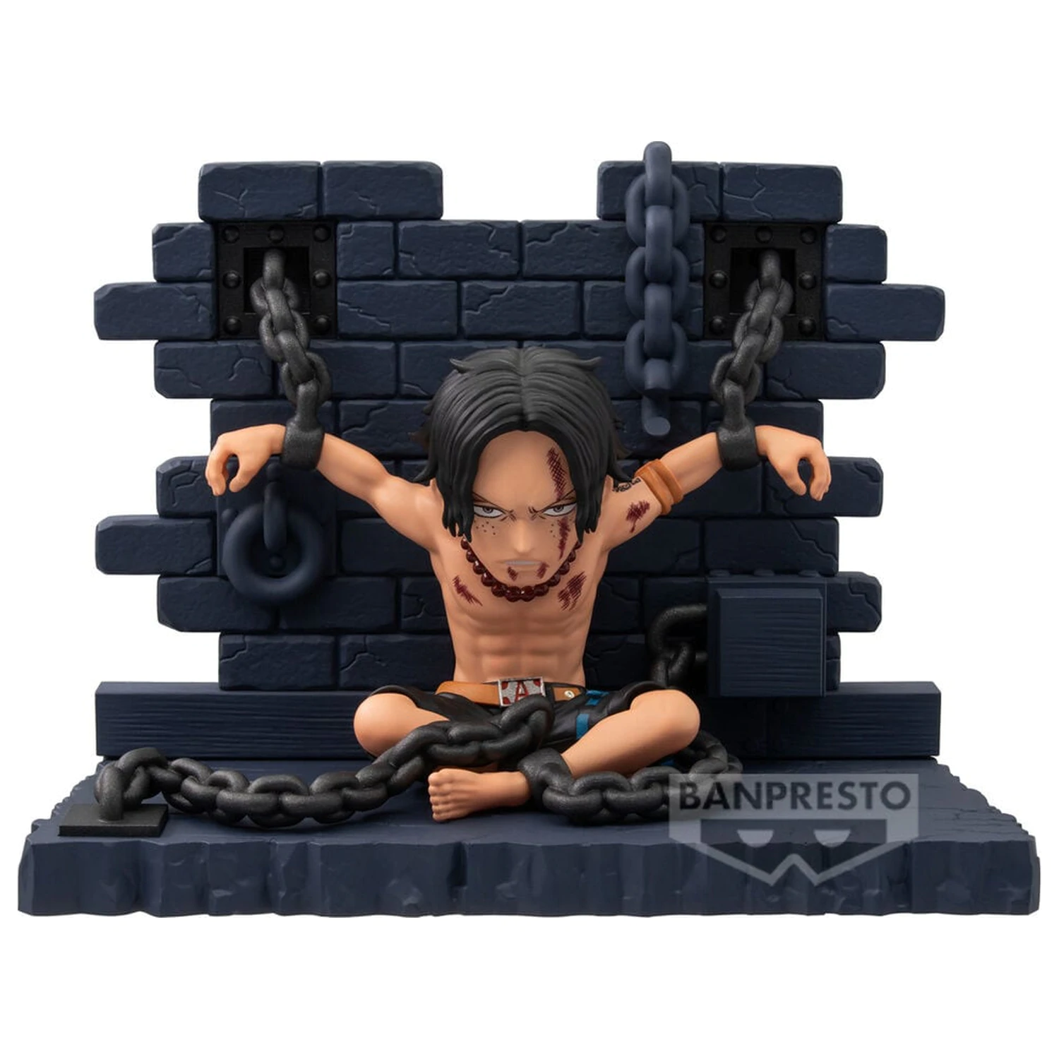 One Piece WCF Log Stories Portgas D Ace Impeldown Figur 8 cm Produktfoto
