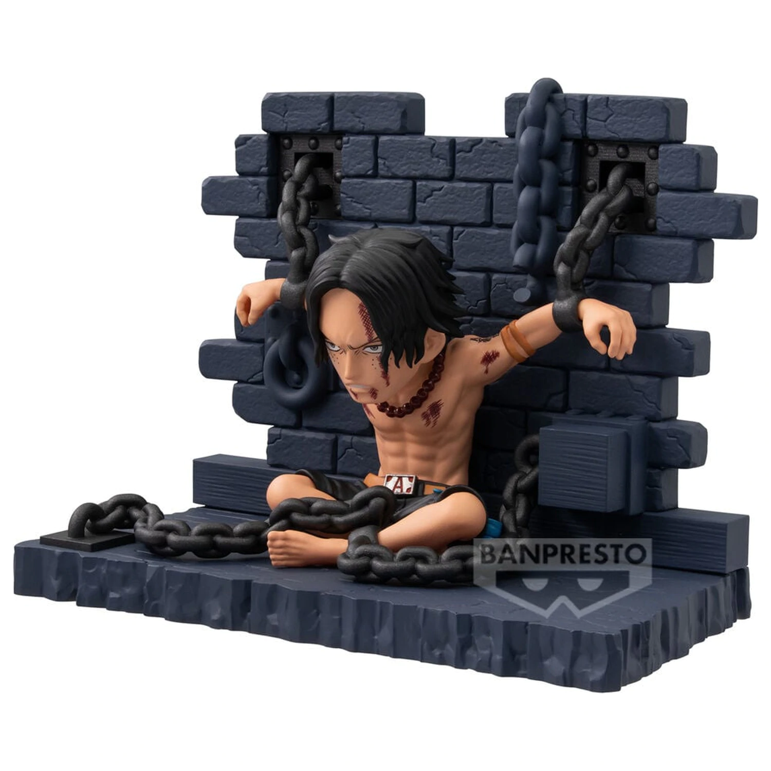 One Piece WCF Log Stories Portgas D Ace Impeldown Figur 8 cm Produktfoto
