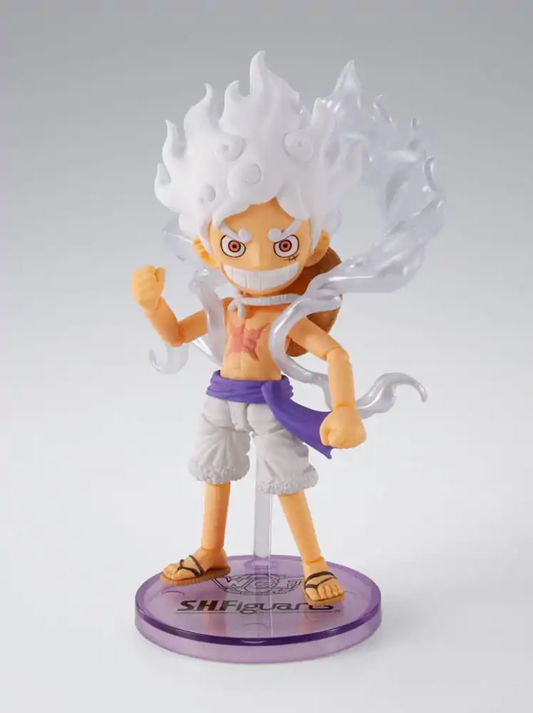 One Piece World Collactable Figuren x S.H. Figuarts Action-Figur Monkey D. Luffy Gear 5 8 cm Produktfoto