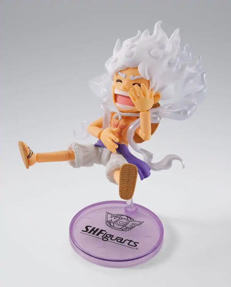 One Piece World Collactable Figuren x S.H. Figuarts Action-Figur Monkey D. Luffy Gear 5 8 cm Produktfoto