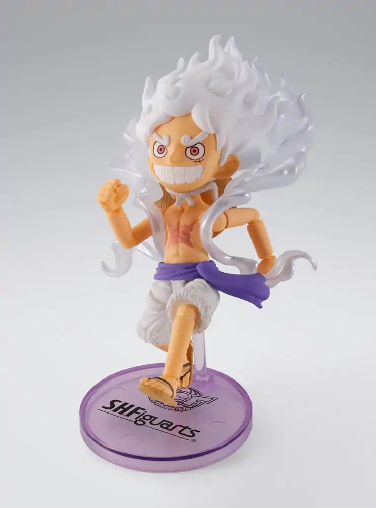 One Piece World Collactable Figuren x S.H. Figuarts Action-Figur Monkey D. Luffy Gear 5 8 cm Produktfoto