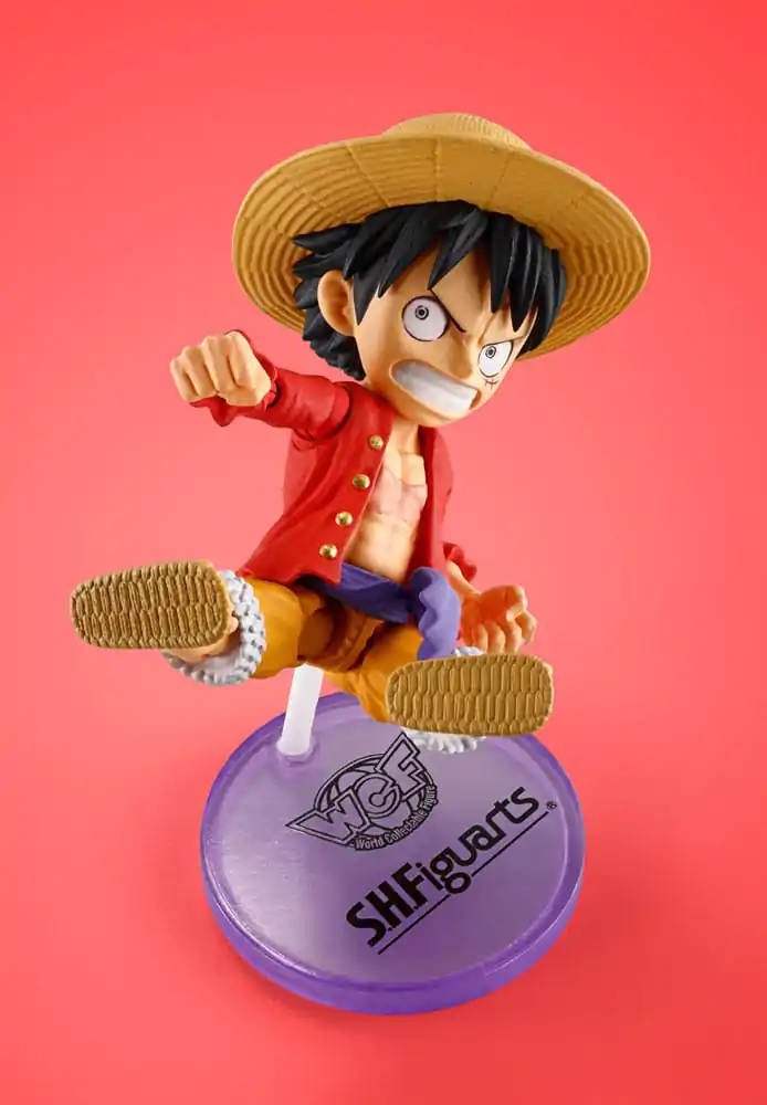 One Piece World Collactable Figures x S.H. Figuarts Actionfigur Monkey D. Luffey 8 cm Produktfoto