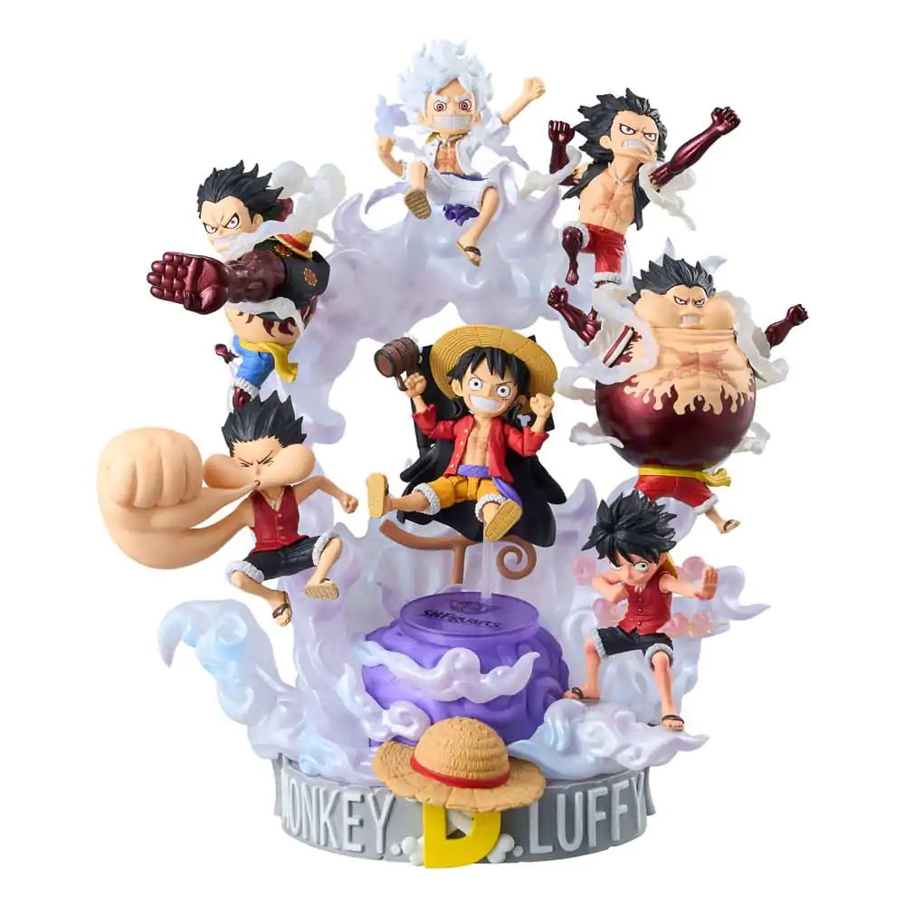 One Piece World Collactable Figures x S.H. Figuarts Actionfigur Monkey D. Luffey 8 cm Produktfoto