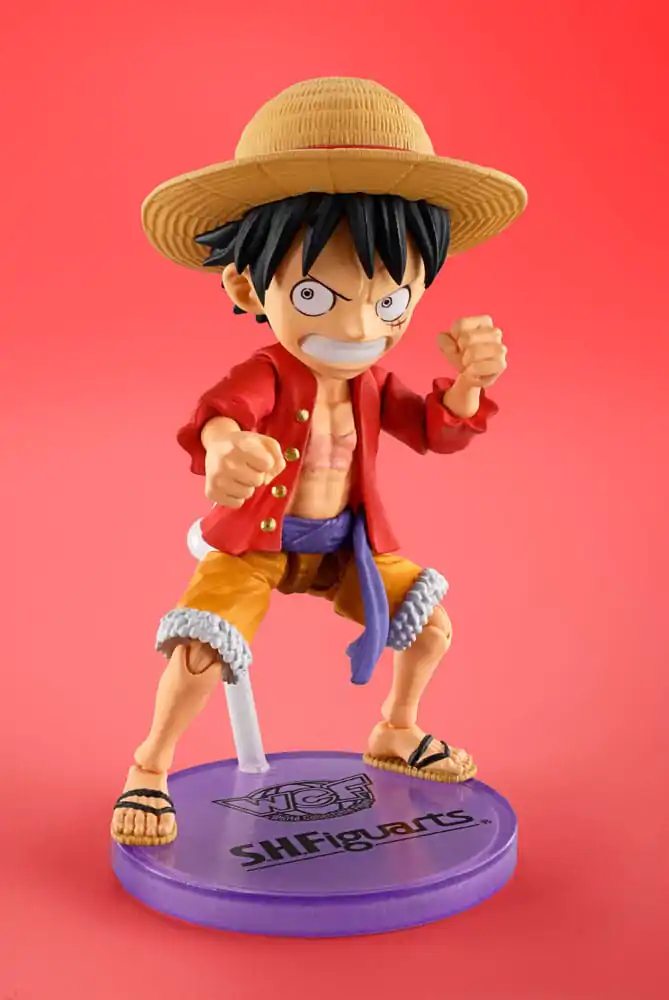 One Piece World Collactable Figures x S.H. Figuarts Actionfigur Monkey D. Luffey 8 cm Produktfoto