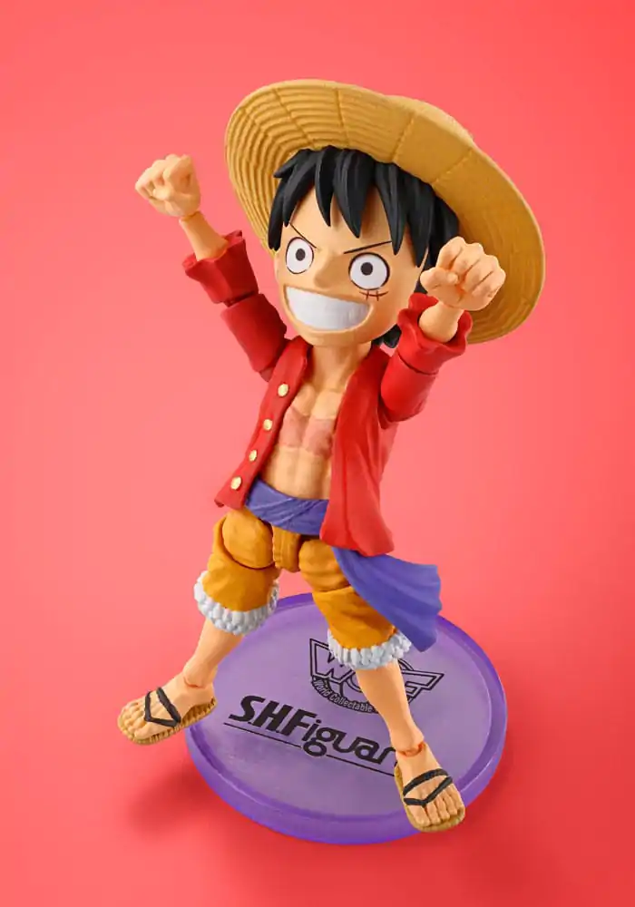 One Piece World Collactable Figures x S.H. Figuarts Actionfigur Monkey D. Luffey 8 cm Produktfoto