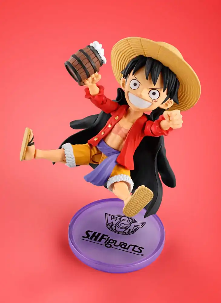 One Piece World Collactable Figures x S.H. Figuarts Actionfigur Monkey D. Luffey 8 cm Produktfoto